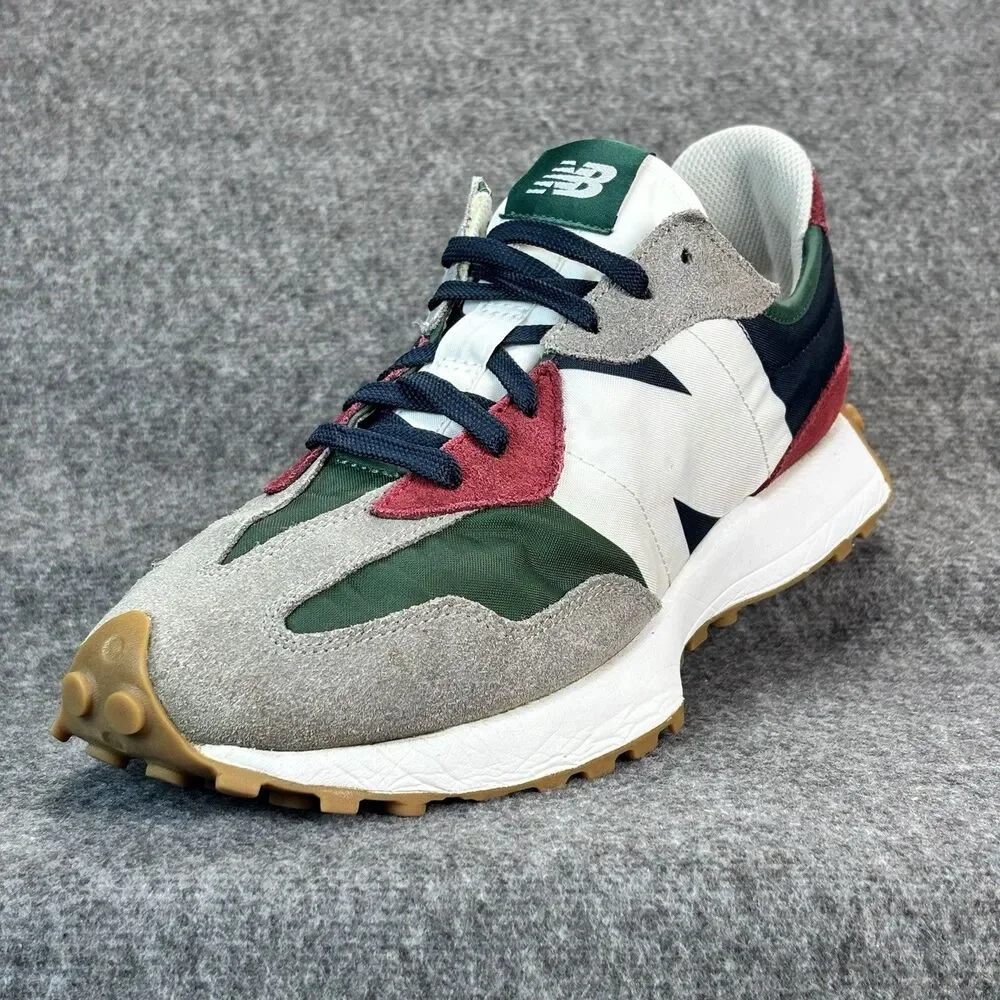 New Balance 327 MS327PWA Retro Running Shoes White Green Burgundy Men’s 12